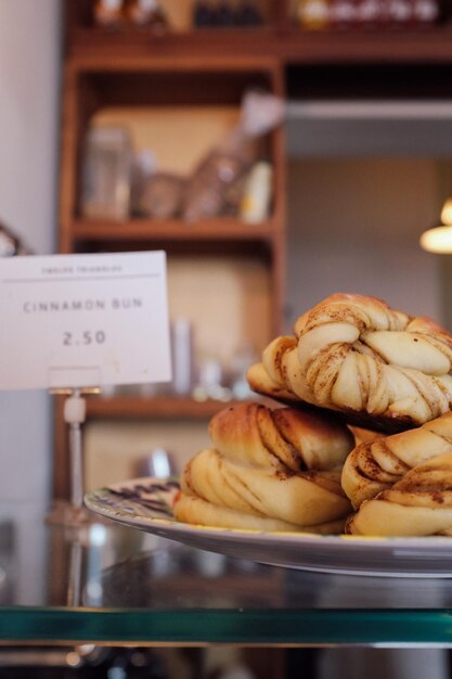 Close-up of dessert on table