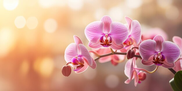 Close up detail of a beautiful orchid blossom