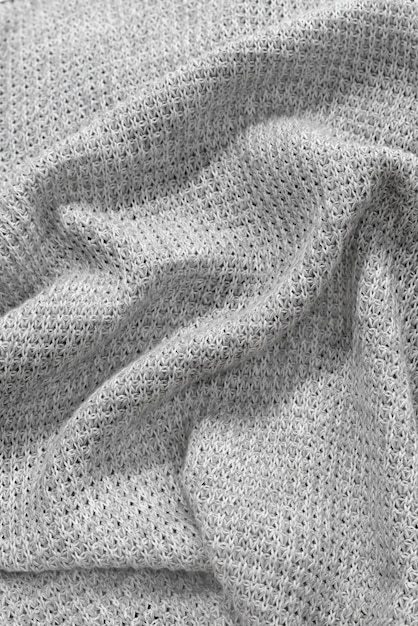 Free Photo | Close up detail of cozy clothing texture