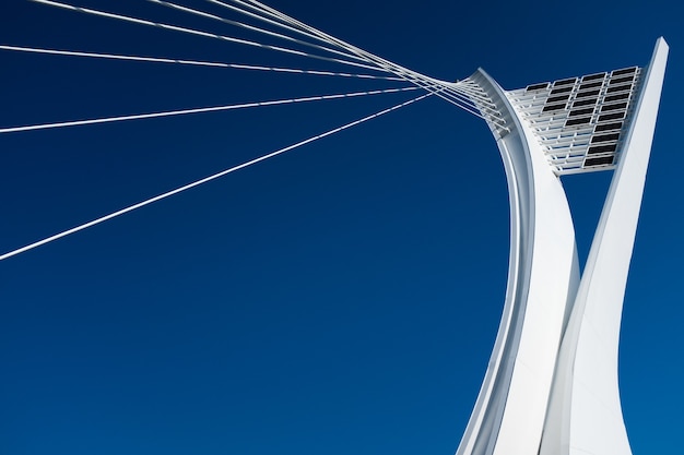 Photo close-up detail of ennio flaiano bridge