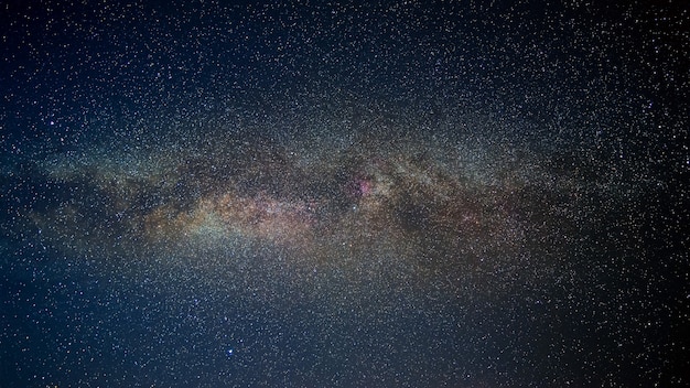 Close-up detail from the milky way with stars field