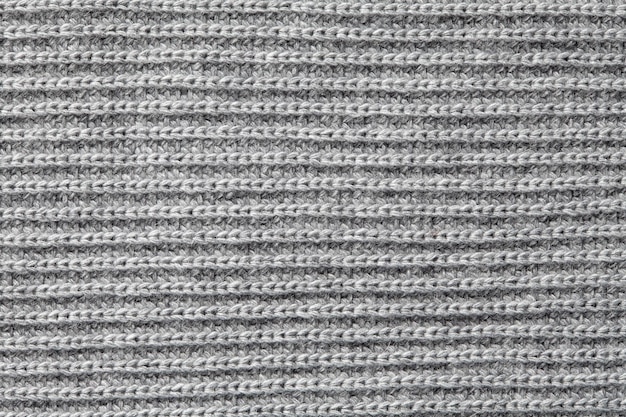 Close up detail of knitted wool