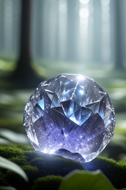 상쾌 하고 습하고 현대적 인 표면 에 있는 다이아몬드 의 클로즈업