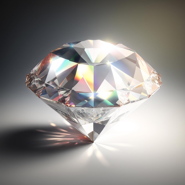 a close up of a diamond with a shiny surface generative ai