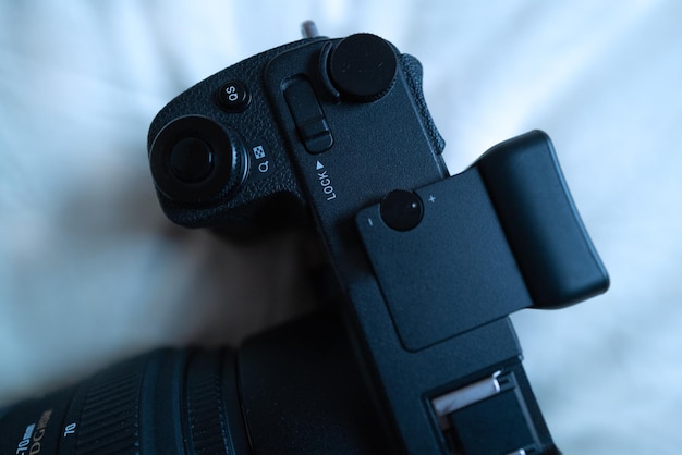 Photo close-up of digital camera