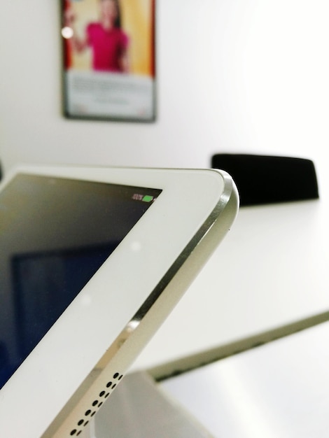 Close-up of digital tablet