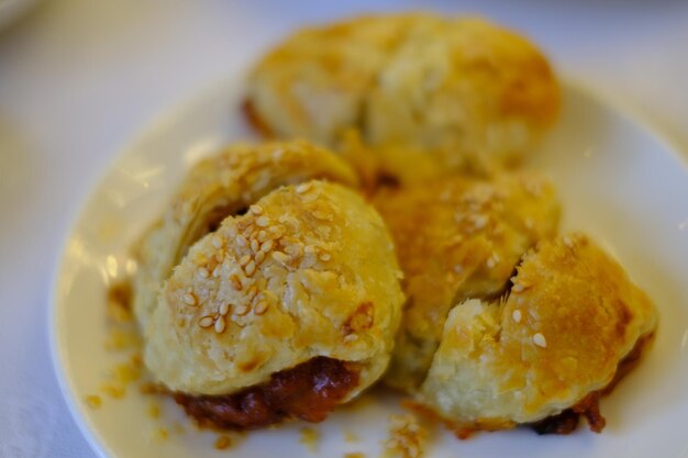 Close-up of dimsum in plate