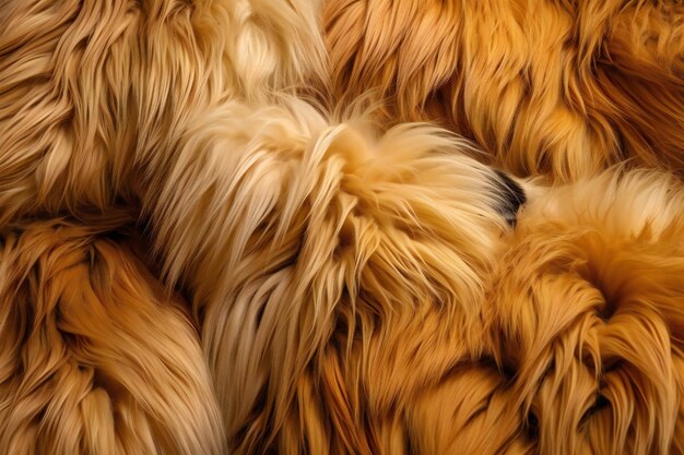 A close up of a dog fur