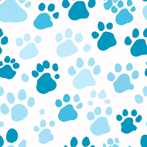 Photo a close up of a dog paw print on a white background generative ai