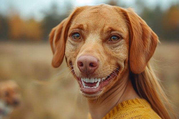 Close Up of Dog With Long Hair