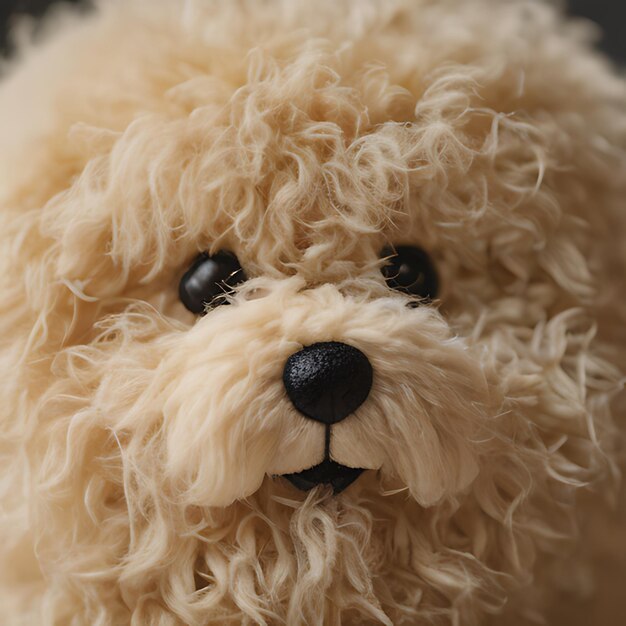 Photo a close up of a dogs face with a black nose and a black nose