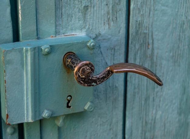 Photo close-up of door handle