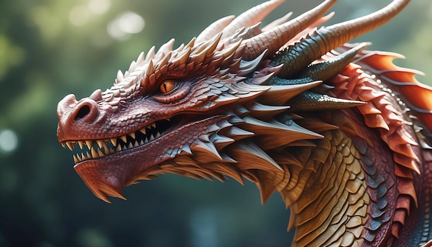 Close up dragon picture background