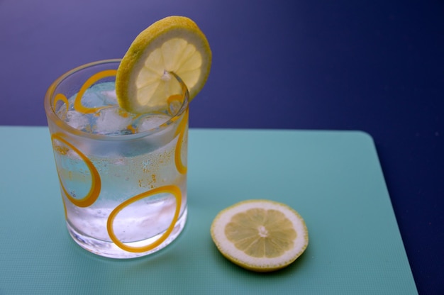 Close-up of drink on glass table