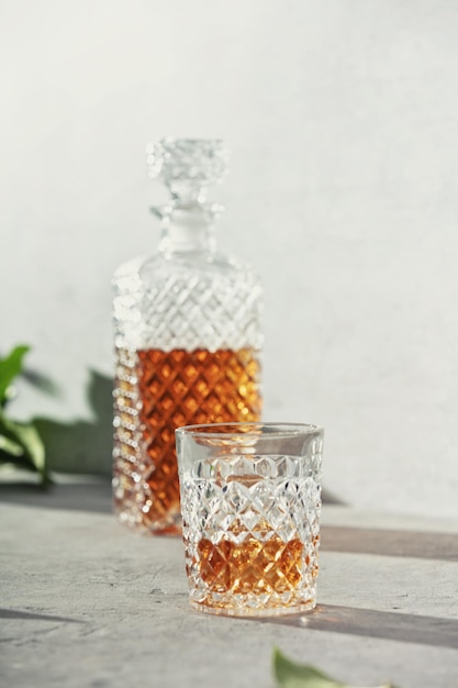 Close-up of drink in glass on table