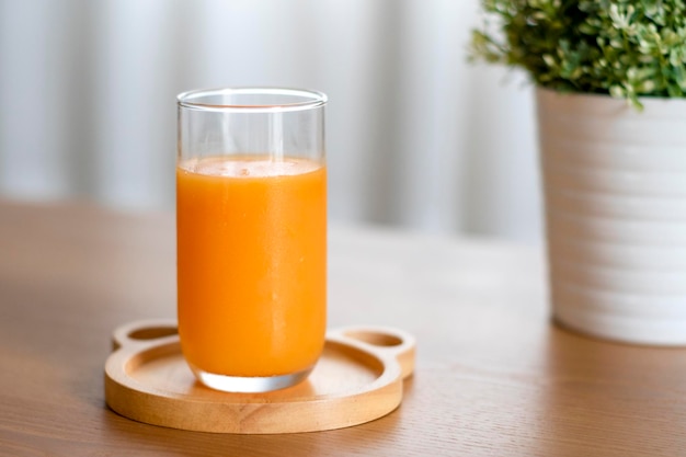 Close-up of drink in glass on table