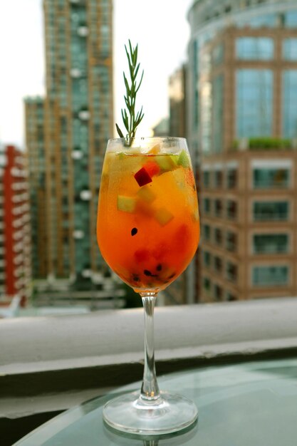 Photo close-up of drink in glass