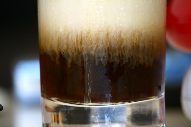 Close-up of drink in glass