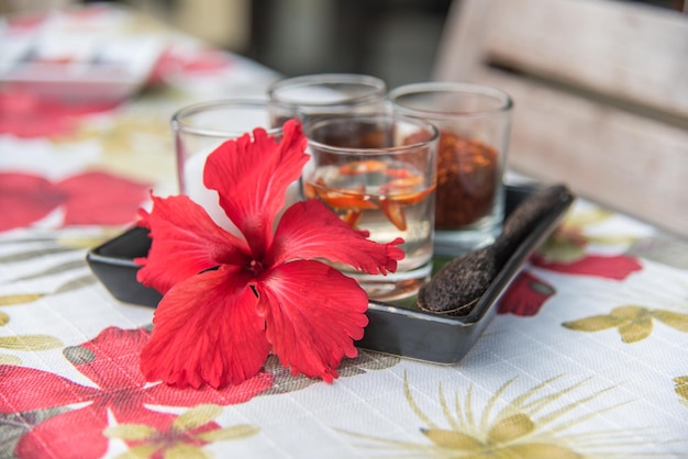 Photo close-up of drink in glass