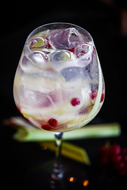 Photo close-up of drink in glass
