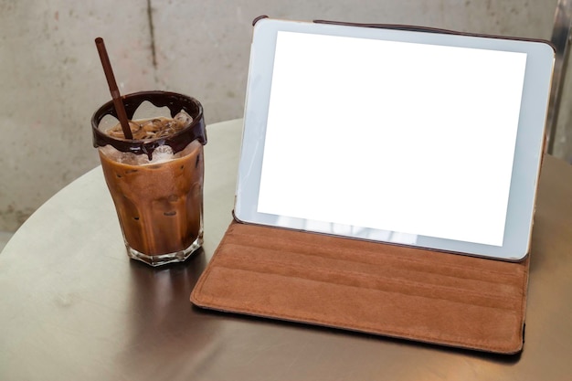 Close-up of drink served on table