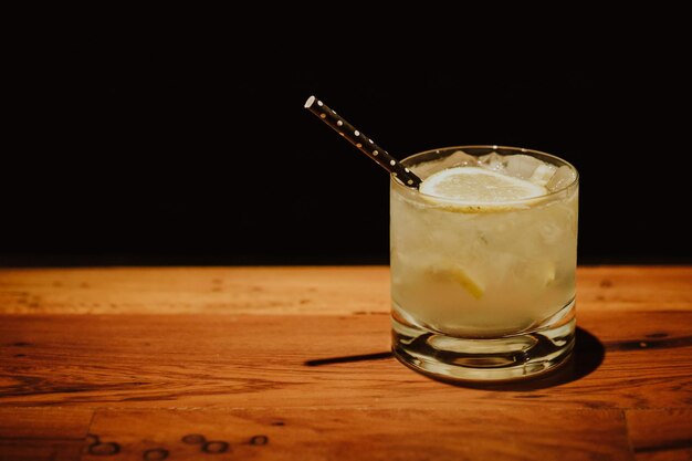 Photo close-up of drink on table