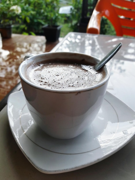 Close-up of drink on table