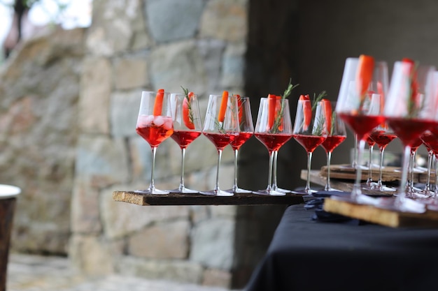 Photo close-up of drink on table