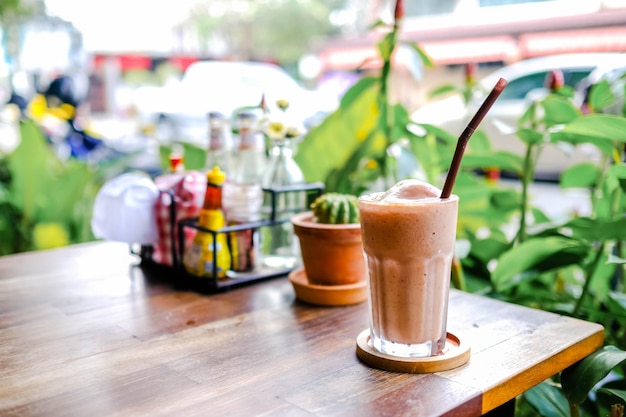 Photo close-up of drink on table