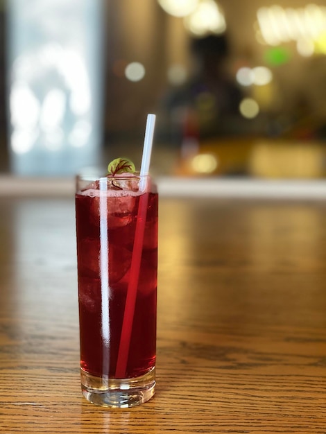 Close-up of drink on table