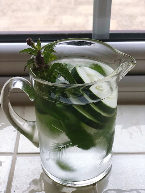 Close-up of drink on table