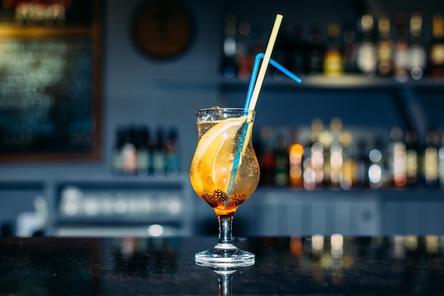 close-up of drink on table
