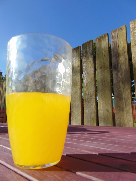 Close-up of drink on table