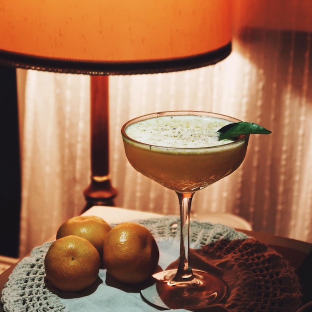 Photo close-up of drink on table