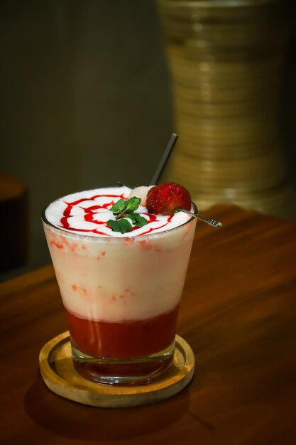 Close-up of drink on table