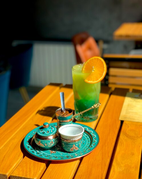 Close-up of drink on table