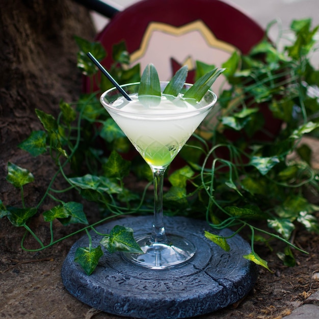 Photo close-up of drink on table