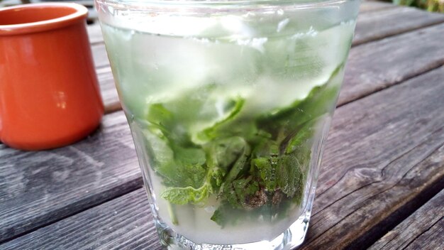 Close-up of drink on table