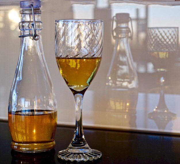 Close-up of drink on table