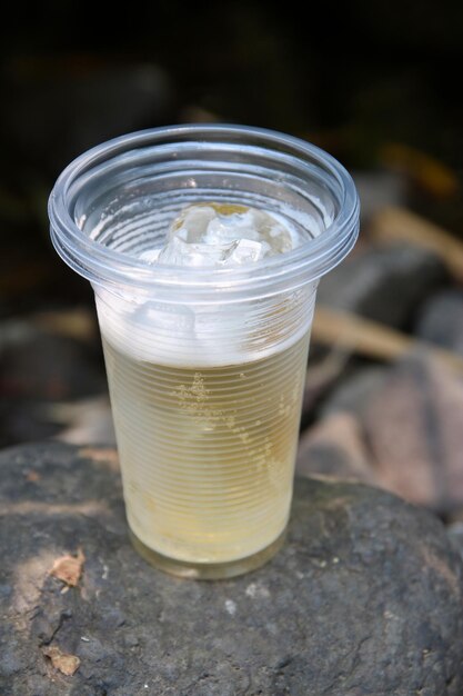 Photo close-up of drink on table