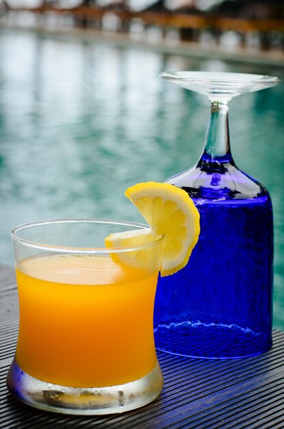 Close-up of drink on table