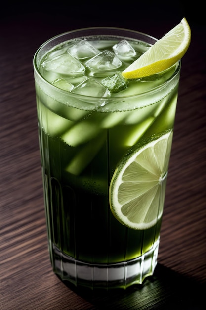 A Close Up Of A Drink On A Table