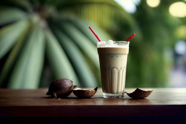 A Close Up Of A Drink On A Table