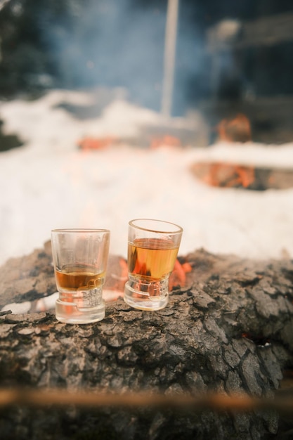 Close-up of drinking glass alcohol