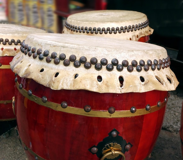 Close up of drums