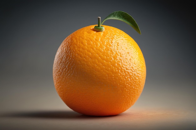 Close-up een verse hele oranje citrusvruchten isolaat