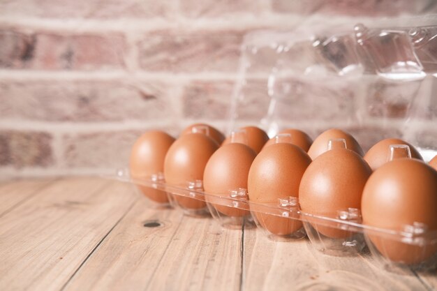 Close up of eggs in a bowl