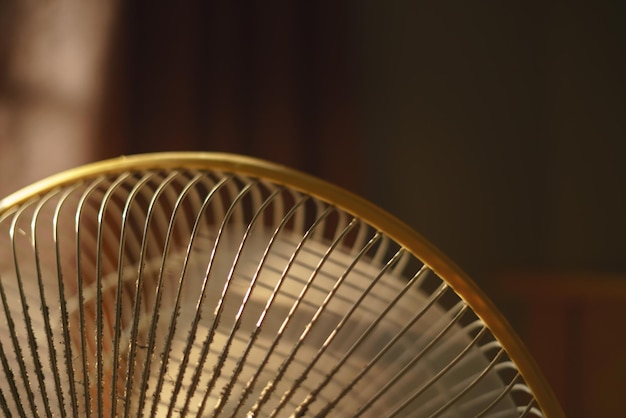 Photo close-up of electric fan at home