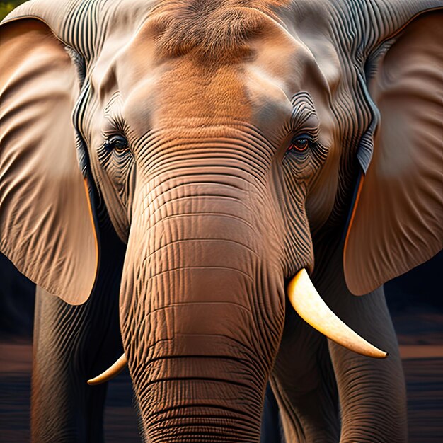 Close up of an elephant