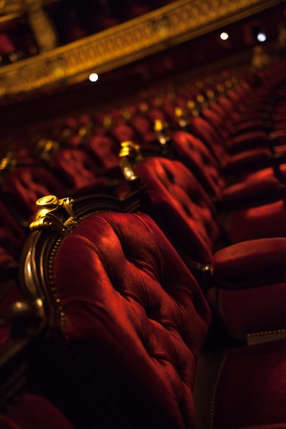 Photo close-up of empty seats